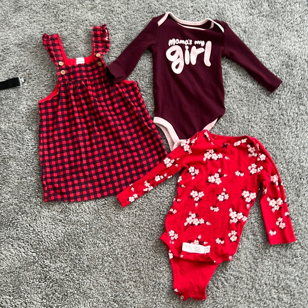 Red baby girl Bundle